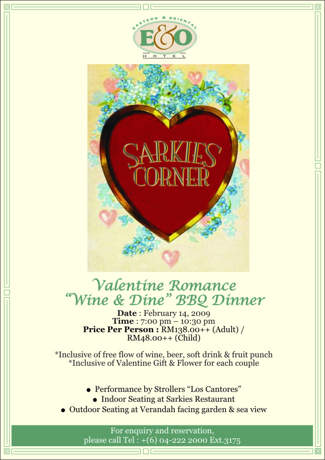 Where To Eat for Valentine’s Day in Penang poster february 09 2 Where To Eat for Valentine’s Day in Penang