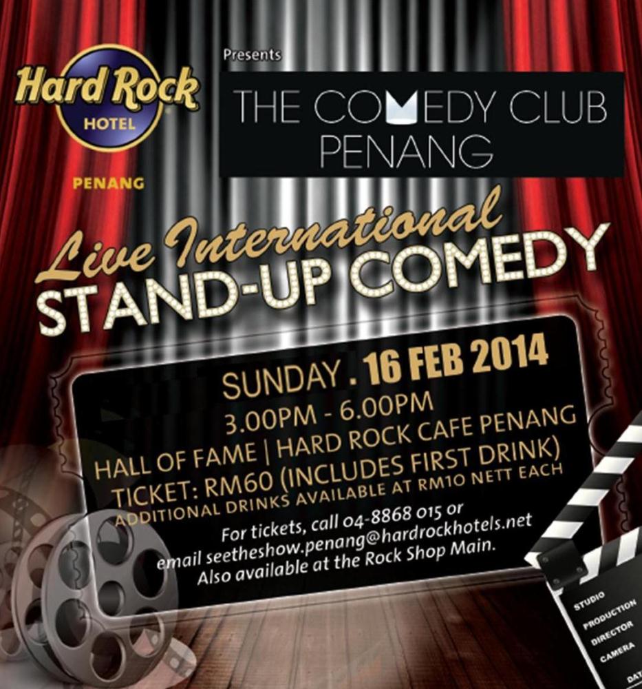 Live International Stand-up Comedy @ Hard Rock Cafe Live International Stand-up Comedy @ Hard Rock Cafe