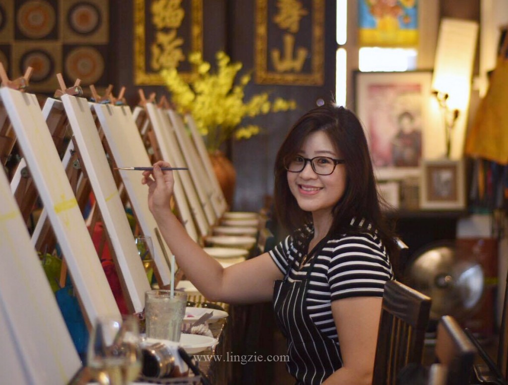 Artsy.Sip Penang, Paint & Sip, Teambuilding Activity, Penang Food Blog, Lingzie Food Blog